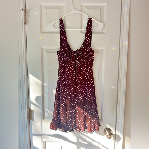 Reformation Dresses & Skirts - Reformation Black Polka Dot Mini Dress